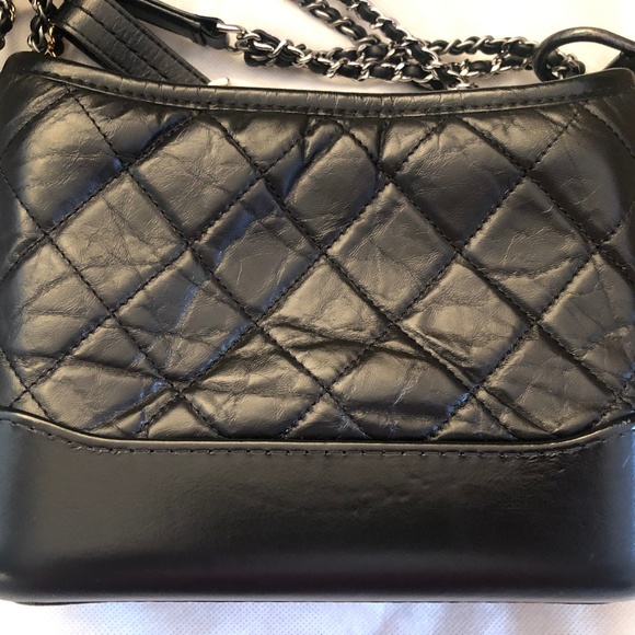 Authentic CHANEL Small Gabrielle Hobo Black Bag - Picture 5 of 8